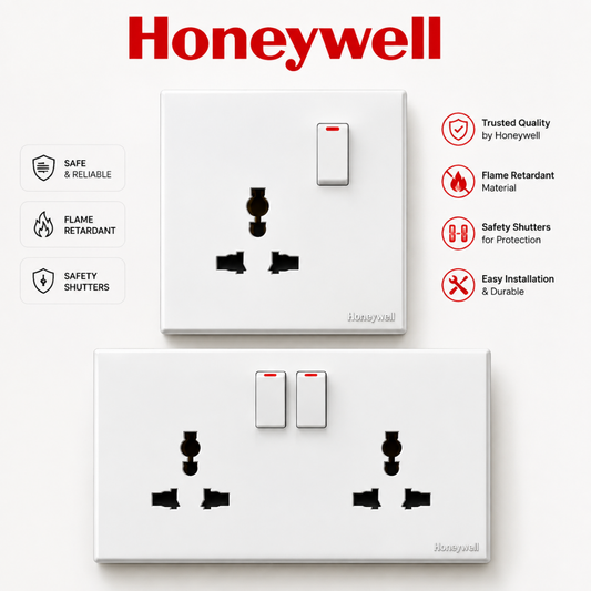 Honeywell Elegant MK 16A Matte White Universal Socket