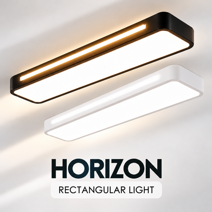 Nordic Horizo​​n 黑白矩形线性吊舱 LED 吸顶灯 78 厘米 走廊卧室服务庭院 4HOME 新加坡