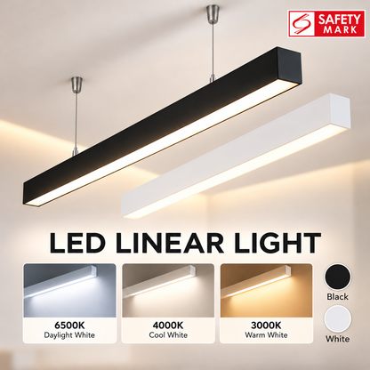 Premium Safety Mark High Brightness 24W 45W LED linear light Surface mount Pendant Light 4HOME