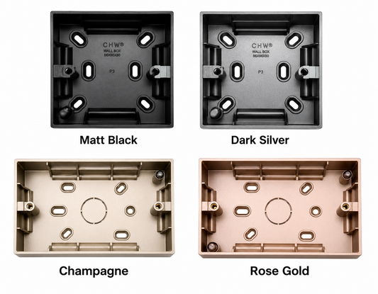 Legrand Galion Mallia Jovia Compatible Surface Mounting Box Black Silver Champagne Rose Gold Switch Socket Base 4HOME