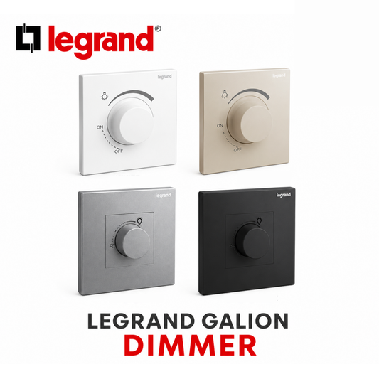 Legrand Galion Rotary Dimmer Switch 300W LED 2 824 19 / 500W Halogen 2 824 20