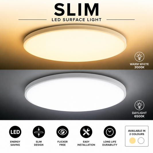 Minimalist Frameless LED Surface Ceiling Light