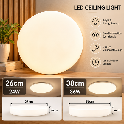 4HOME 新加坡 简约 LED 吸顶灯 无边框 24W 36W 96W 日光色