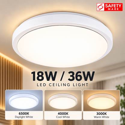36W 超亮 LED 吸顶灯 2 级调光 安全标志认证 4HOME 新加坡