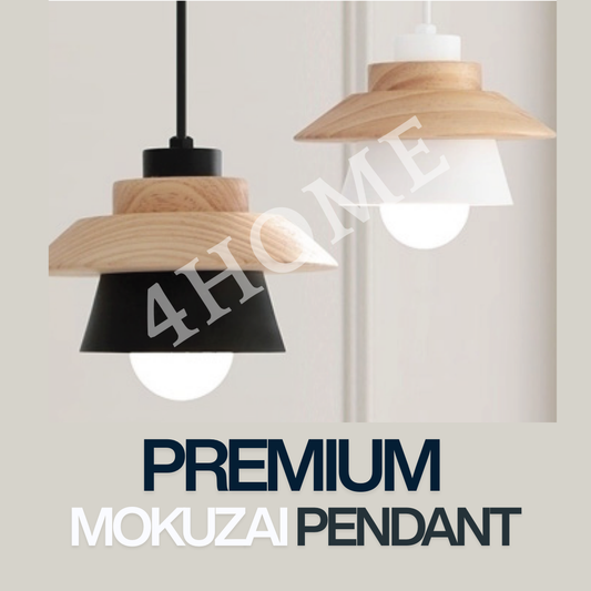 Mokuzai Wood Pendant Light – Modern Wooden Hanging Ceiling Lamp