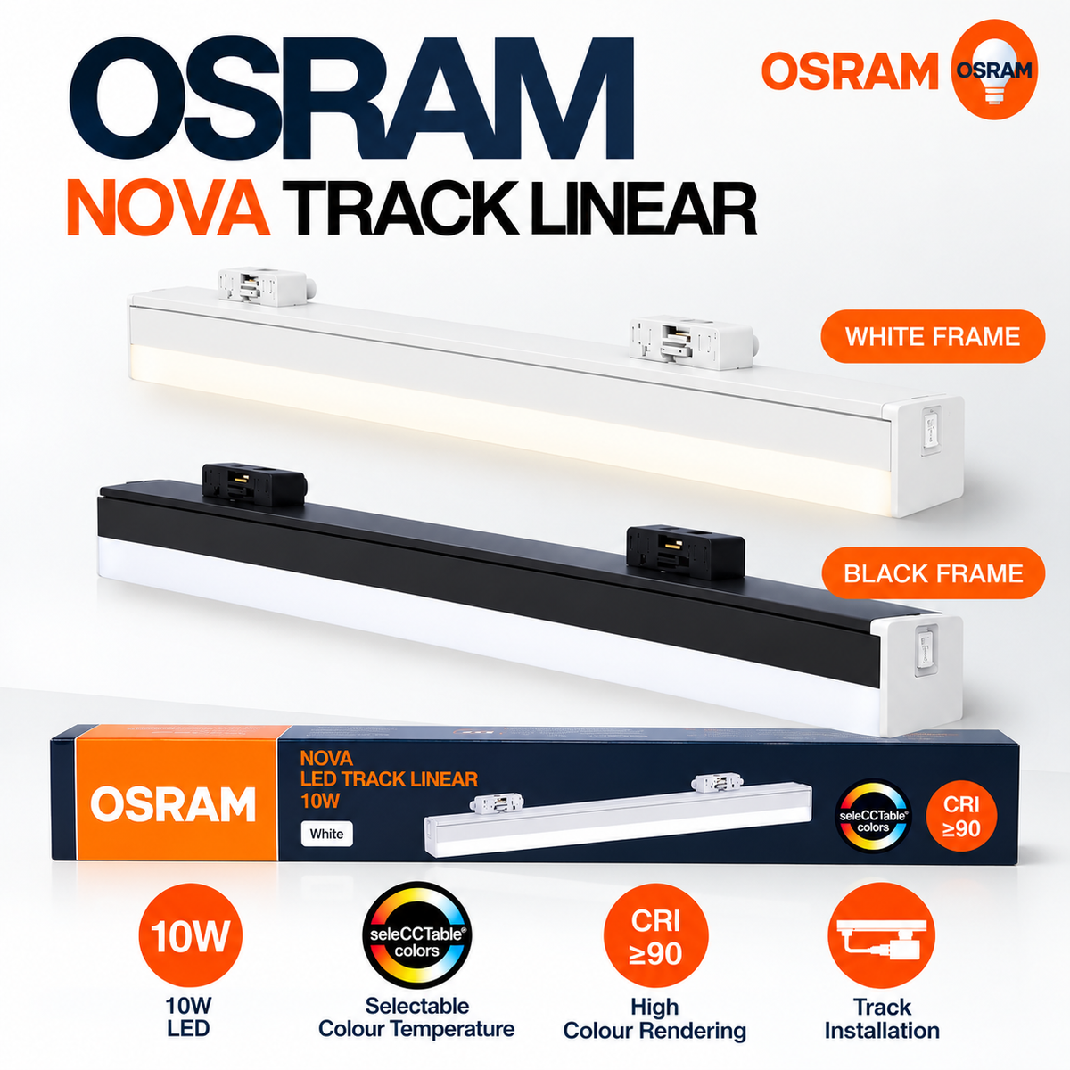 OSRAM Nova Track Linear LED light fixture