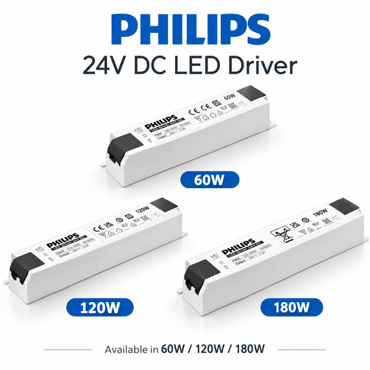 Philips 24V DC LED Driver Constant Voltage Power Supply Transformer | 60W / 120W / 180W / 250W | LED Strip Light Driver