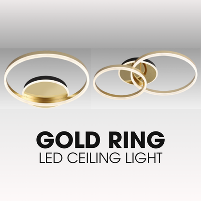 Premium Gold Luxurious LED ceiling llight Single Ring Dual Ring