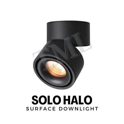 Premium Halo LED Surface Mounted Spotlight | Adjustable Ceiling Downlight |CRI>90 |Modern Ceiling Light Singapore