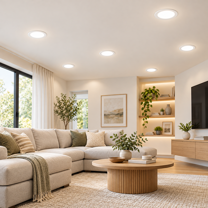 LED Recessed Downlight 12W 18W | Selectable CCT 3000K 4000K 6500K | Round Square Ceiling Light | 1200LM 1800LM | HDB BTO Singapore