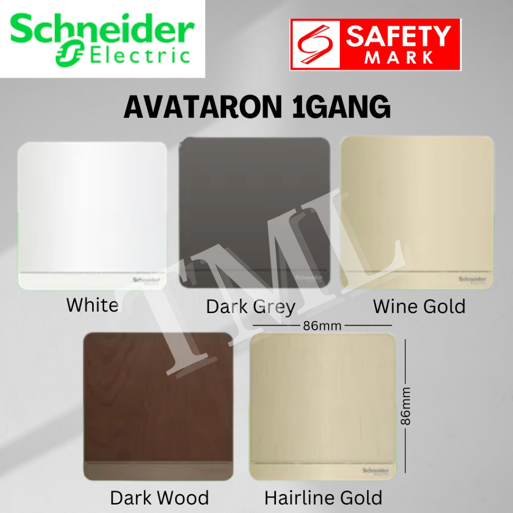 Schneider Electric AvatarOn 1gang 1way 1gang 2way