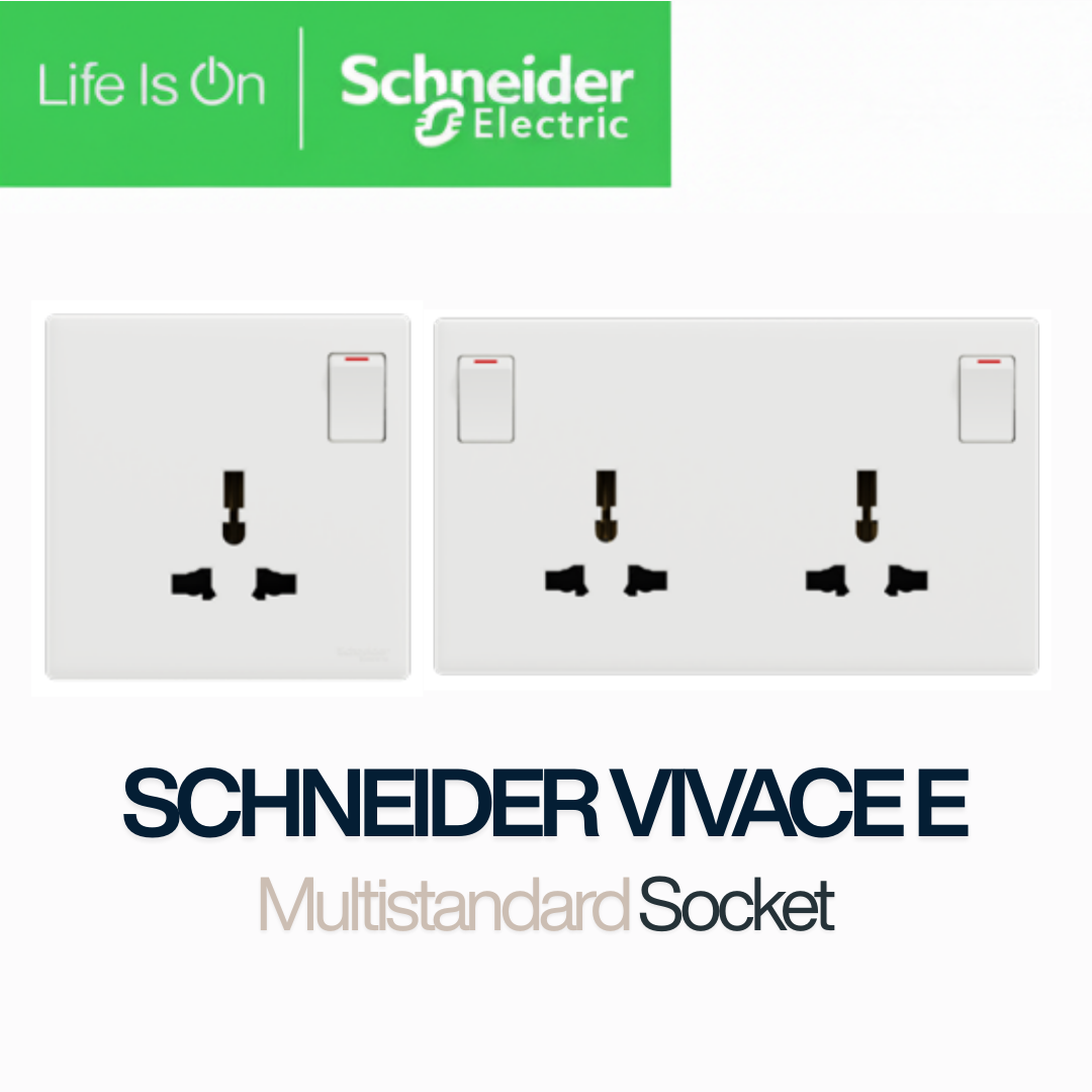 Schneider Electric Vivace E Multistandard Switch Socket Universal