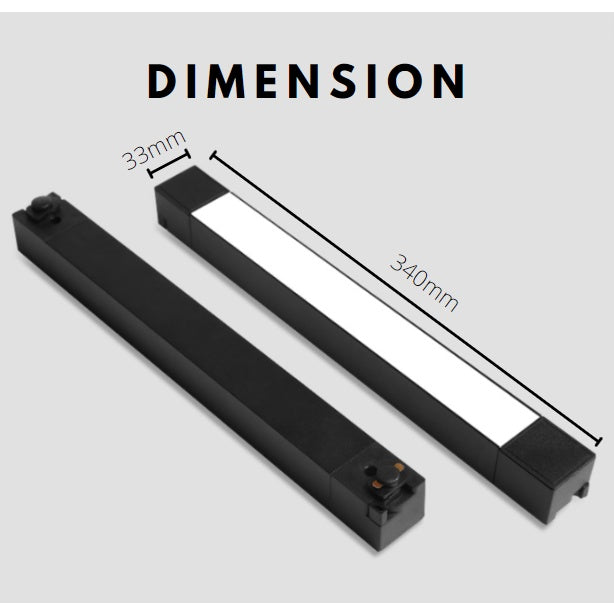 Linear Track Light Flood Light Diffuser Extra Bright Plug and Play 20W 4HOME SINGAPORE - 4HOME
