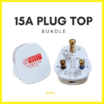 15A Round Pin Plug Top With Singapore Safety Mark Britz 4HOME SINGAPORE - 4HOME