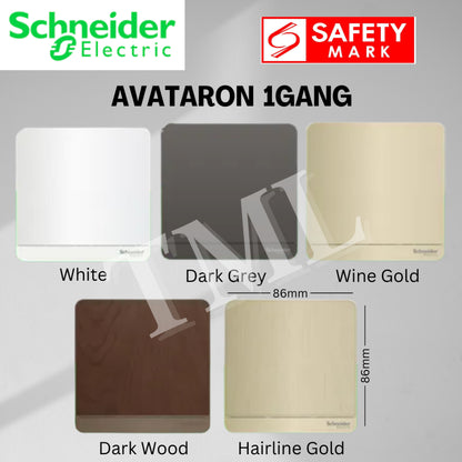 avataron dark wood hairline gold 1gang