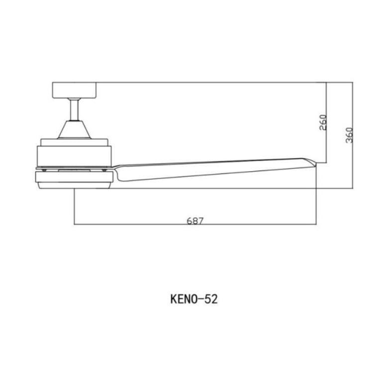[Installation] Fanco KENO 52" 5 Blades DC Ceiling Fan 24W LED Dimmable 3 Tone 4HOME SINGAPORE - 4HOME