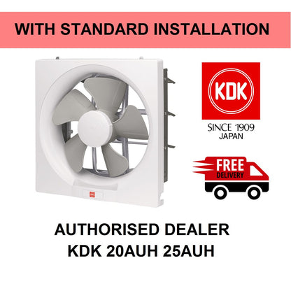 [Installation] KDK 20AUH 25AUH 30AUH Exhaust Fan Ventilating Fan Ventilation Fan Installation Install 20AUA 25AUA 4HOME SINGAPORE - 4HOME
