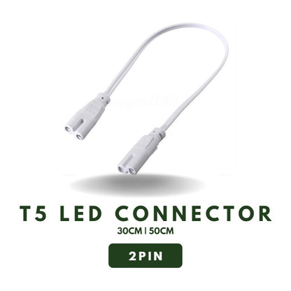 [SG Local Seller] T5 2 Pin 3 Pin 30cm 50cm LED Connector Cable Wire Extension 3Pin 1ft 4HOME SINGAPORE - 4HOME