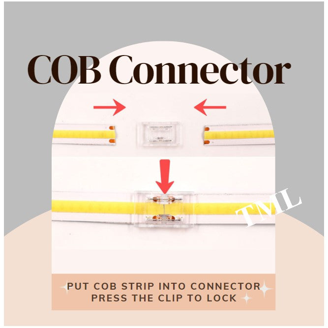 [SG Local Seller] COB Connector Strip Light Connector 8mm 10mm 4HOME SINGAPORE - 4HOME