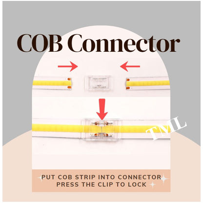 [SG Local Seller] COB Connector Strip Light Connector 8mm 10mm 4HOME SINGAPORE - 4HOME