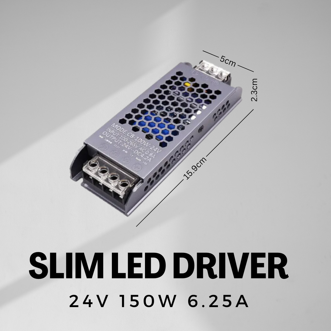 12V / 24V Slim LED Driver Power Supply – Ultra Slim Transformer 40W 45W 60W 100W 150W 200W 300W for LED Strip Light