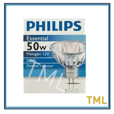 [Bundle 5/ Bundle 4] Philips Halogen Bulb 50W GU5.3 Essential MR16 12V 4HOME SINGAPORE - 4HOME