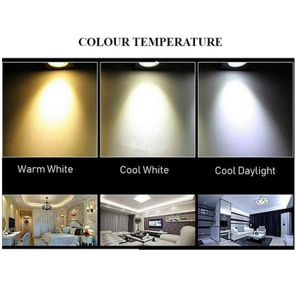 4HOME SINGAPORE Minimal LED Ceiling Light Glittering Star Design 36W Tri-tone Daylight Warm White - 4HOME