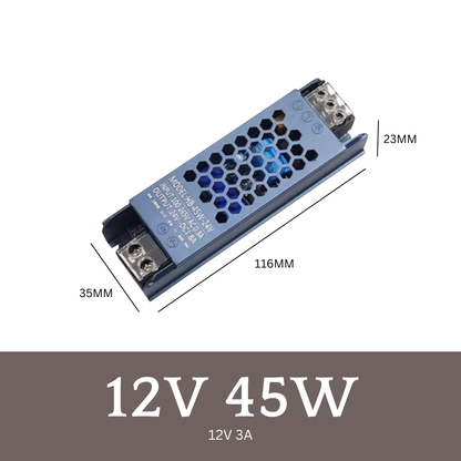 12V / 24V Slim LED Driver Power Supply – Ultra Slim Transformer 40W 45W 60W 100W 150W 200W 300W for LED Strip Light
