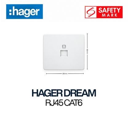 hager dream RJ45 CAT6 WGDT1RJ6