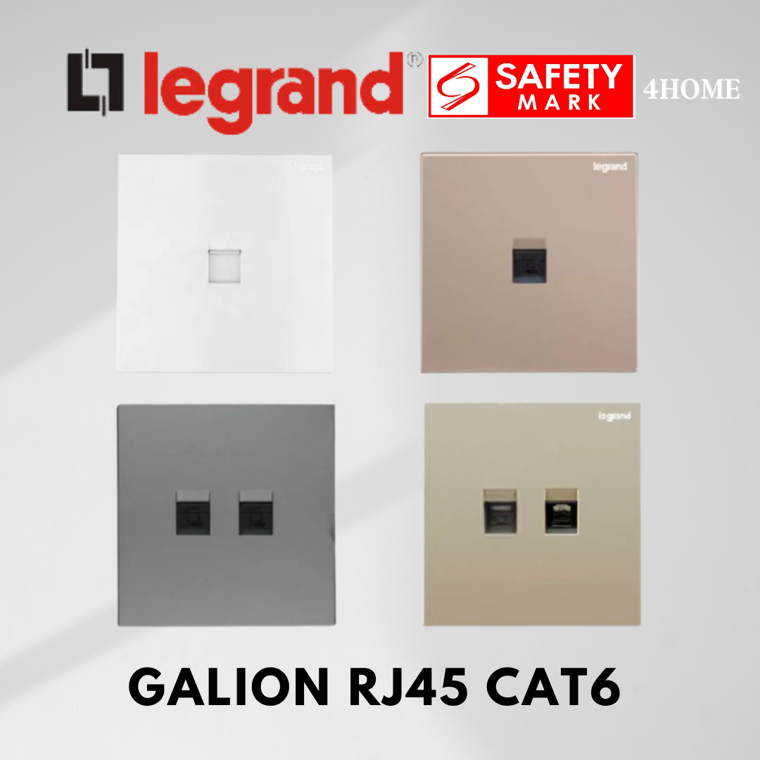 Legrand Galion RJ45 Data Socket – High-Speed Ethernet LAN Wall Outlet (Singapore)