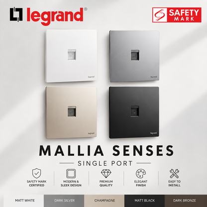Legrand Mallia Senses Switch & Socket – Designer Electrical Switches Singapore