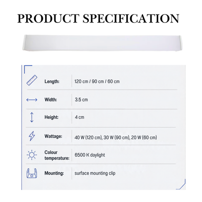 linear light specification