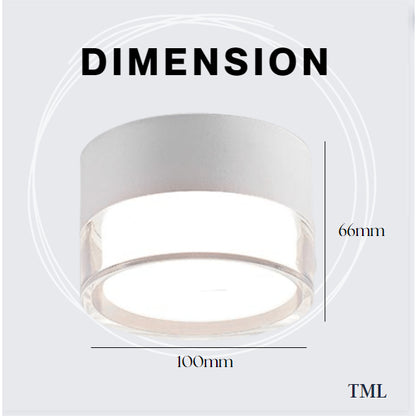 Premium Double Layer Clear Surface Spotlight Corridor Small Area Balcony 12W 4HOME SINGAPORE - 4HOME