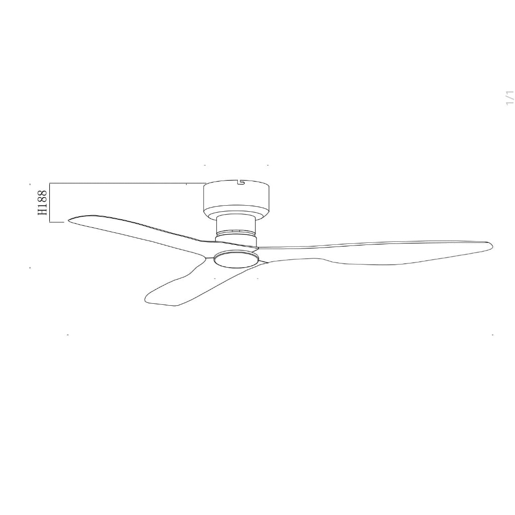 Fanco Hugger Ceiling Fan 48" Low Ceiling 188 mm Short Fan Height for BTO Condo 4HOME SINGAPORE - 4HOME
