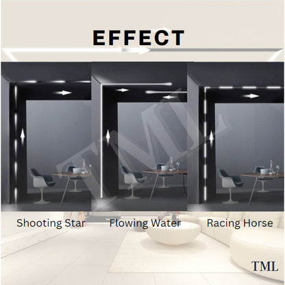 4HOME SINGAPORE Flowing Water Shooting Star Racing Horse LED Strip Light - 4HOME