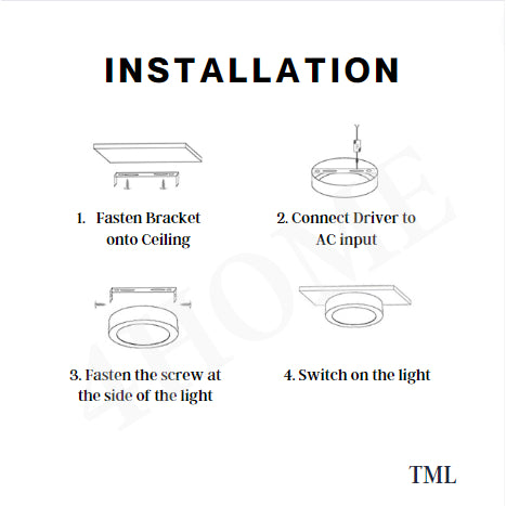 Premium LED Ceiling Light 12W 18W 24W Surface Mounted Downlight Surface Panel Light Metal Rim Light Safety Mark 4HOME SINGAPORE - 4HOME