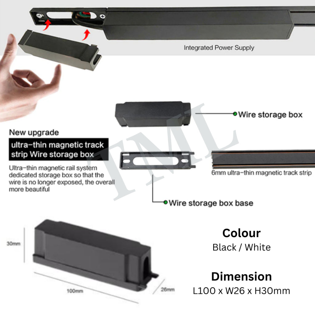 Ultra Slim Magnetic Track Light System 48V 4HOME SINGAPORE - 4HOME