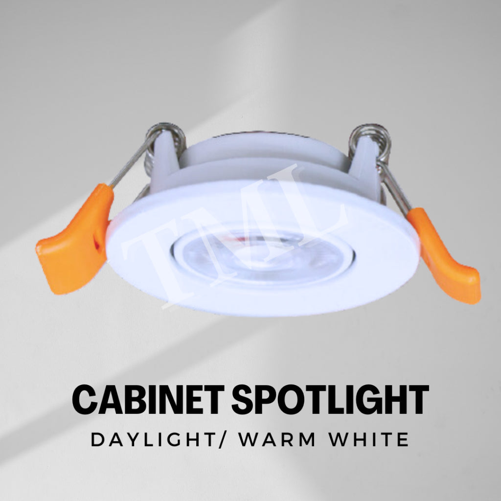 Mini Cabinet Display Shelving Wardrobe recessed spotlight for low height space 3W Daylight Warm White 4HOME SINGAPORE - 4HOME