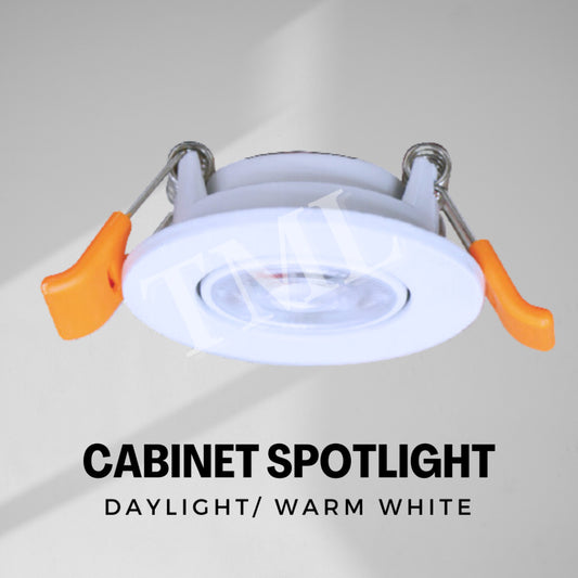Mini Cabinet Display Shelving Wardrobe recessed spotlight for low height space 3W Daylight Warm White 4HOME SINGAPORE - 4HOME