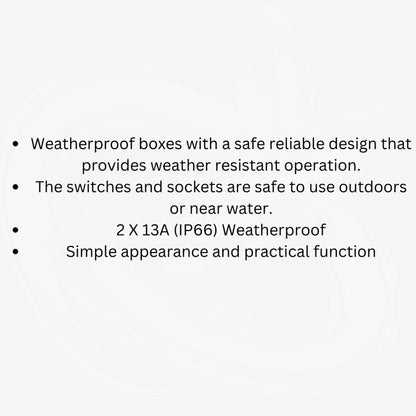 T&J IP66 Single Socket Double Socket Outdoor Weatherproof Enclosure 4HOME SINGAPORE - 4HOME