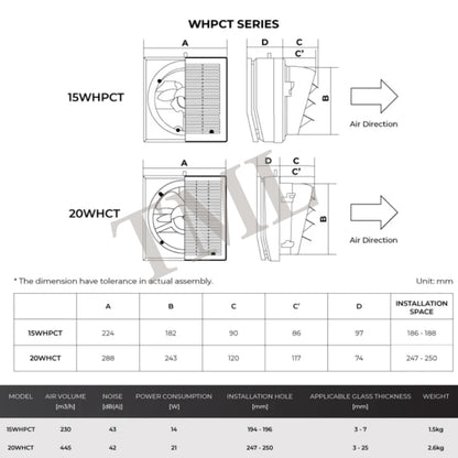 Installation KDK 15WHCT 20WHCT Exhaust Fan Ventilation Fan Ventilating Install 4HOME SINGAPORE - 4HOME