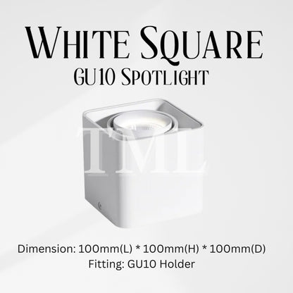 Premium 360 degree Halo Surface GU10 LED Spotlight Single Head Square Double Head Rectangular 4HOME SINGAPORE - 4HOME